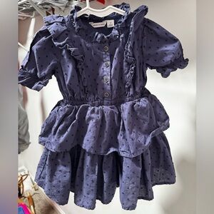Adorable Ruffled Dress in Blue